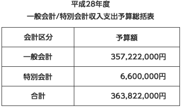 平成28年度事業計画並びに収入支出予算の概要